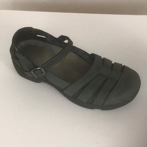 Dansko Dark Gray Women's Flats with Strap